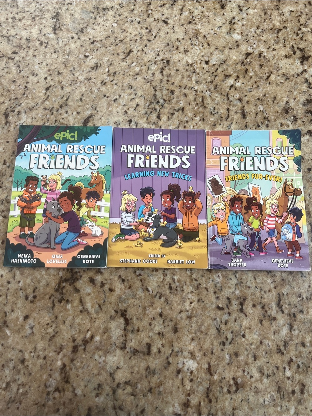 Epic! Animal Rescue Friends Vol. 1-3 Graphic Novel Lot Trade Paperback Color